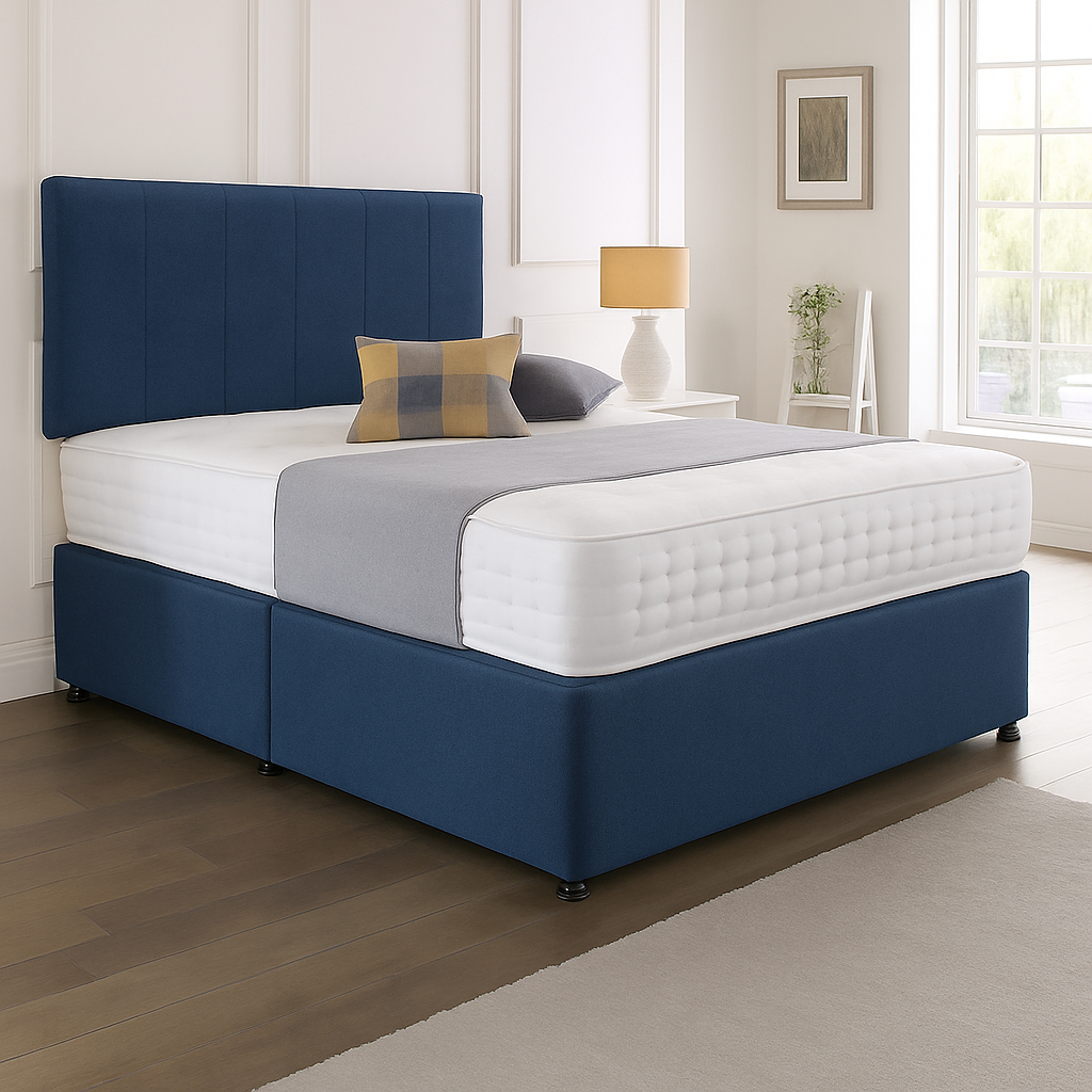 Oslo Headboard Divan Set - Choice of Mattress & Optional Storage