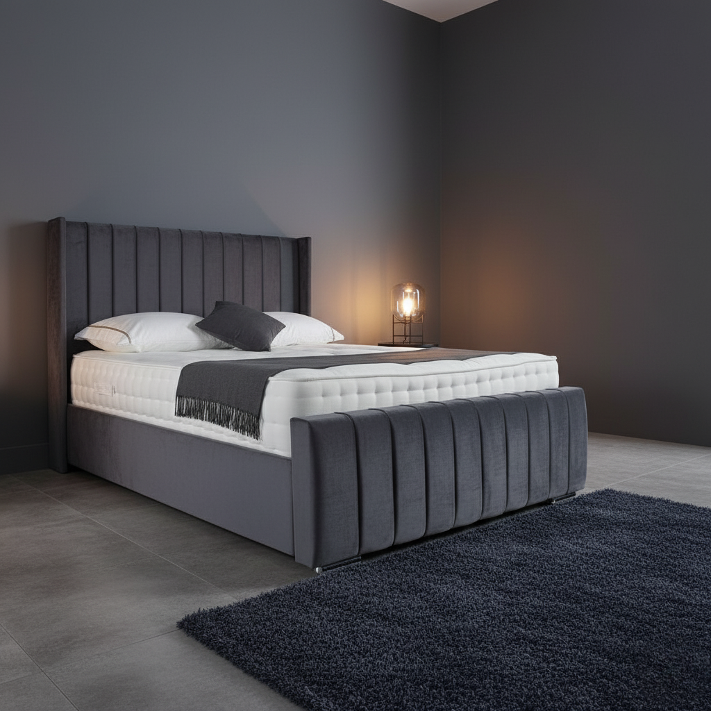 Elisa Upholstered Bed Frame - Optional Mattress