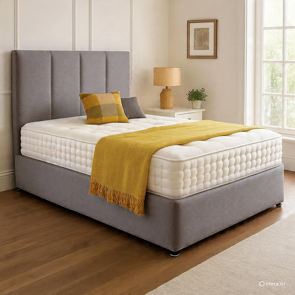 Chelsea Headboard Divan Set - Choice of Mattress & Optional Storage