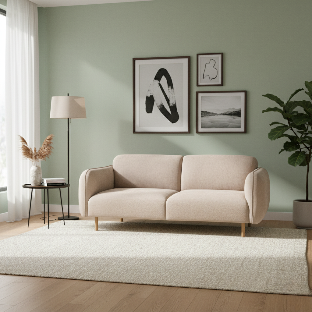 Westham 2.5 Seater Sofa in Fay Beige Fabric