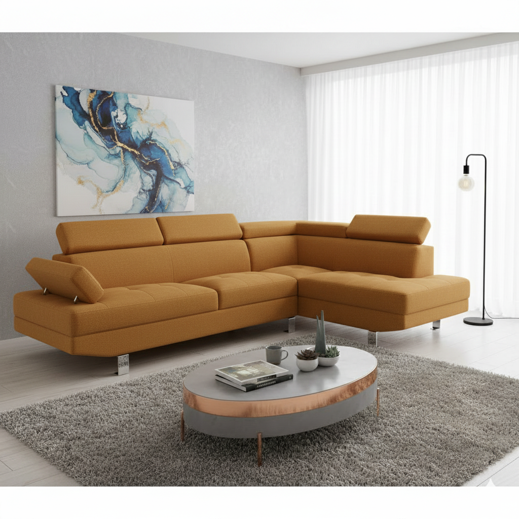 Hanover Linen Corner Sofa