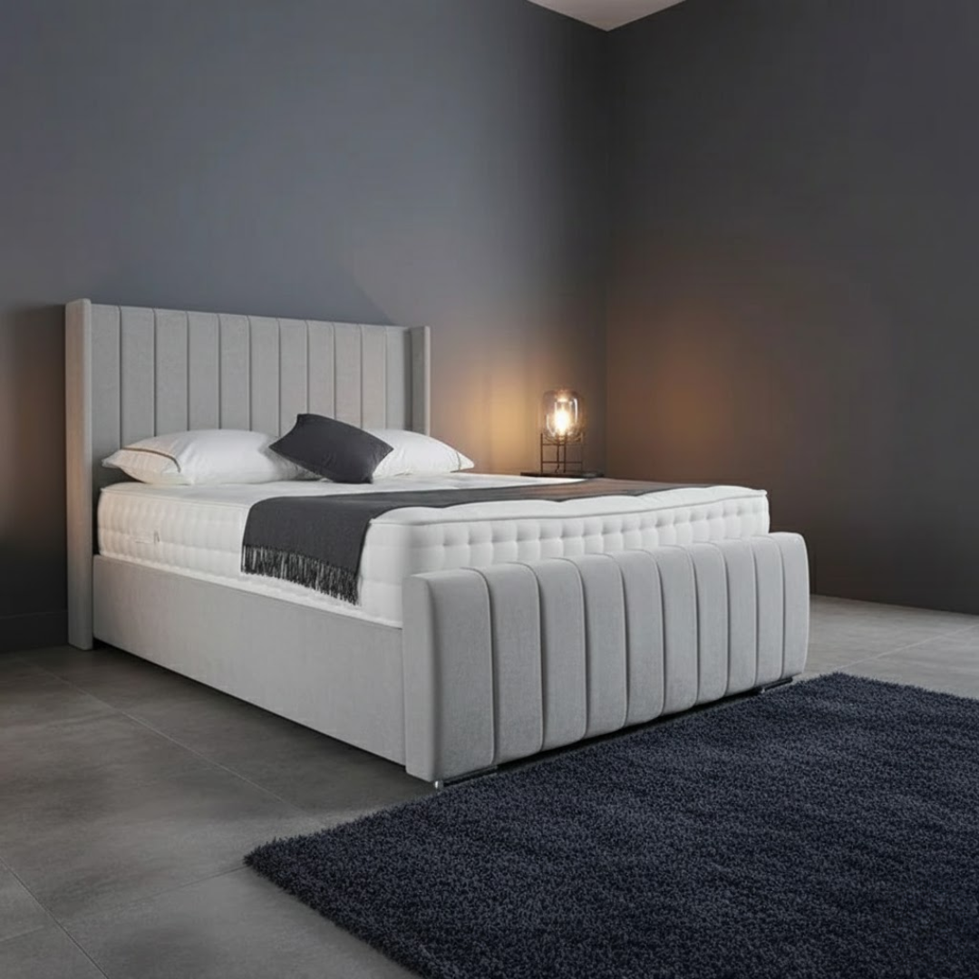 Elisa Upholstered Bed Frame - Optional Mattress