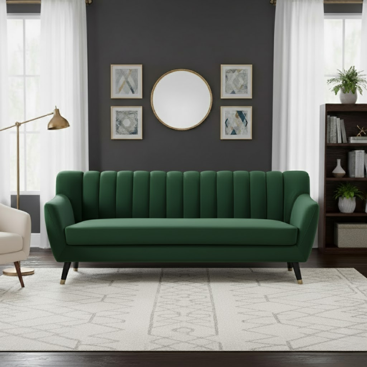 VF Velvet 3 Seat Sofa