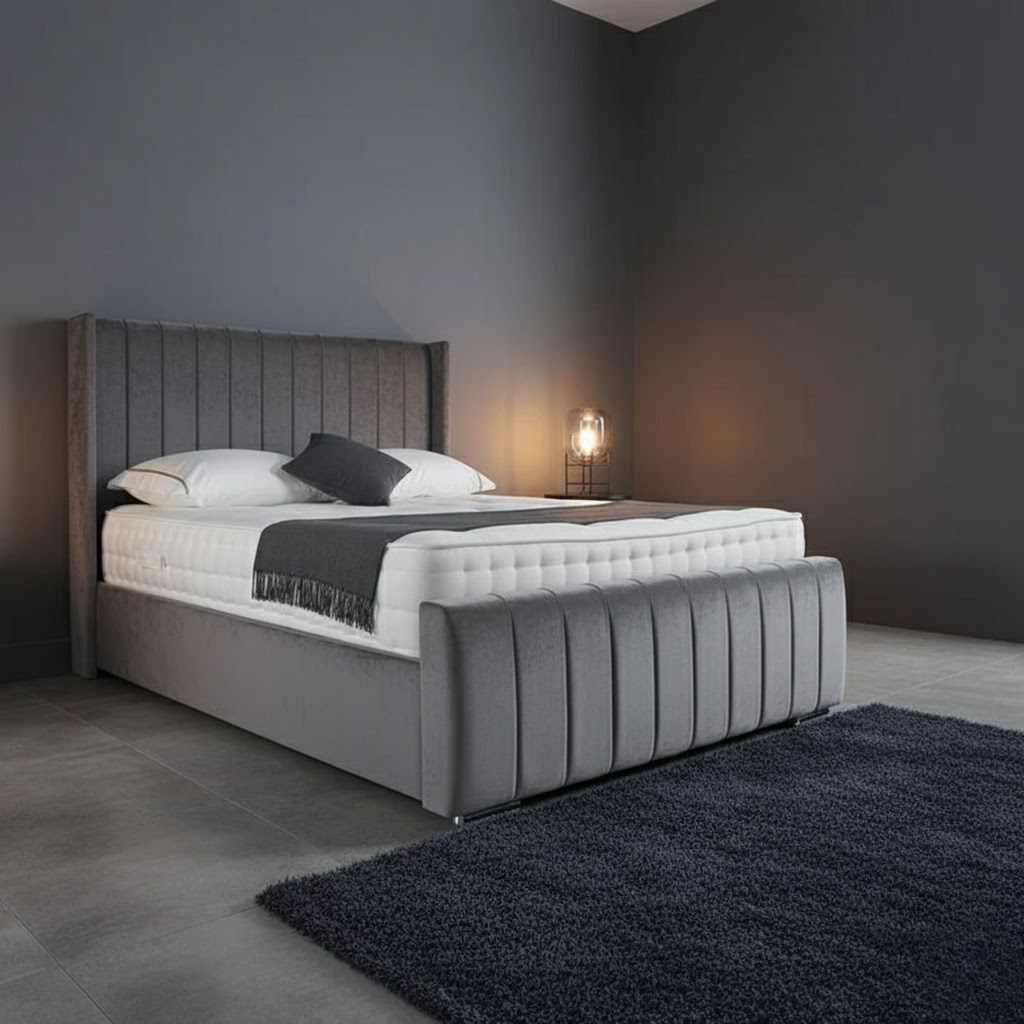 Elisa Upholstered Bed Frame - Optional Mattress