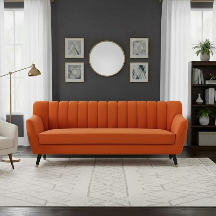 VF Velvet 3 Seat Sofa