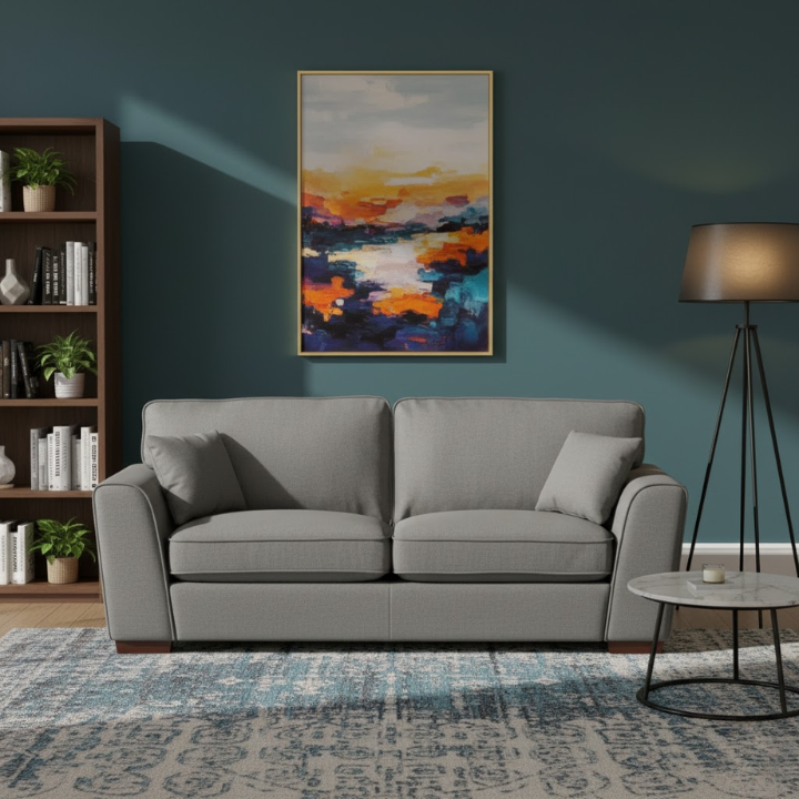 HB Fabric 3 Seat Sofa