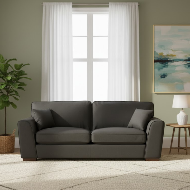 HB Fabric 3 Seat Sofa