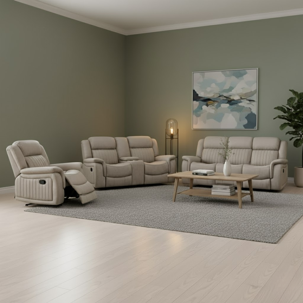 Stone Stanley Reclining Sofa – Available in Manual and Power Options