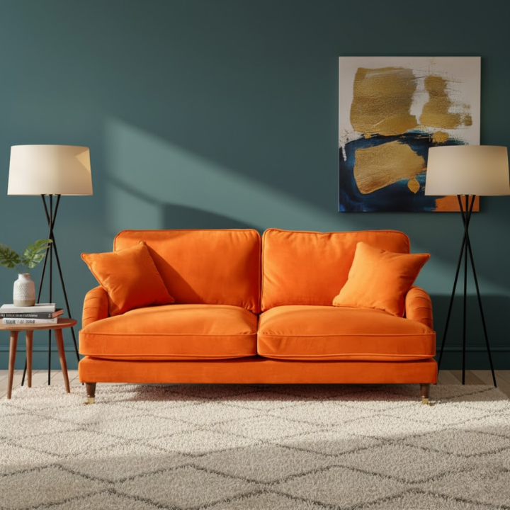 VF Velvet 3 Seat Sofa