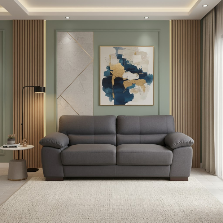 WF Fabric 3 Seat Sofa