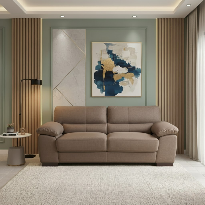 WF Fabric 3 Seat Sofa