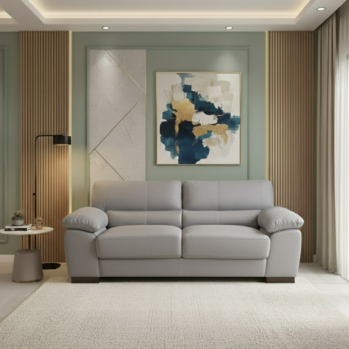 WF Fabric 3 Seat Sofa