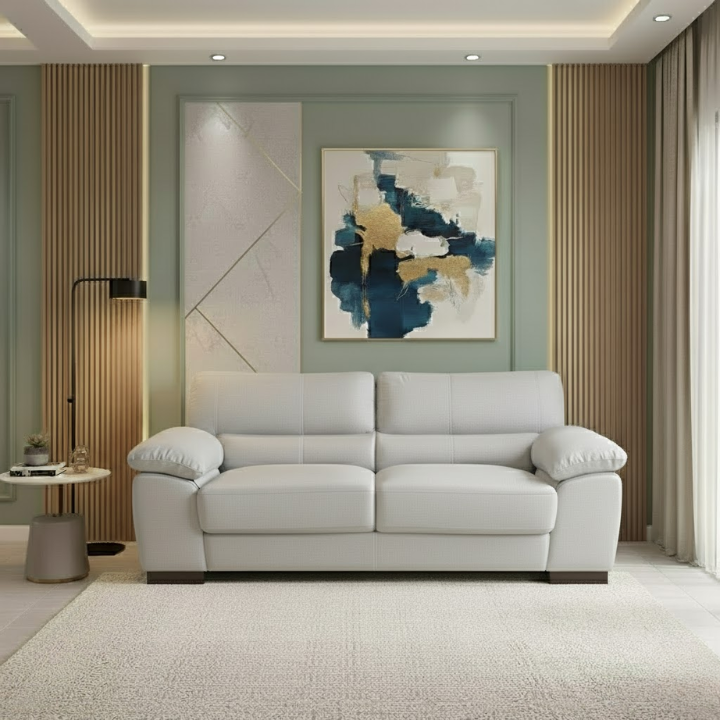 WF Fabric 3 Seat Sofa