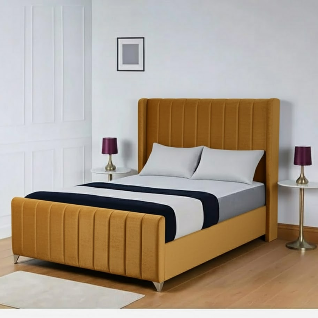 EMPIRE WING UPHOLSTERED BED