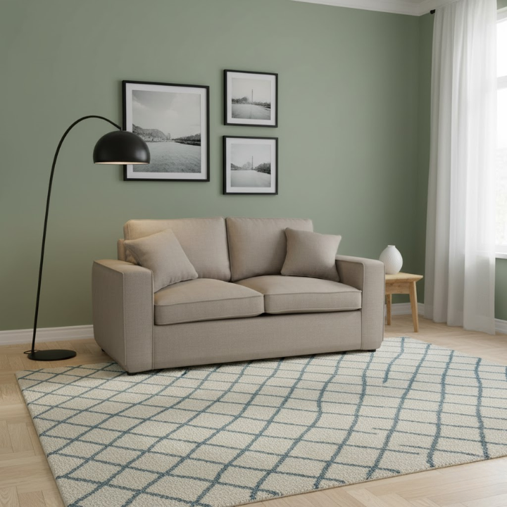 Valensole Grey Fabric Sofa