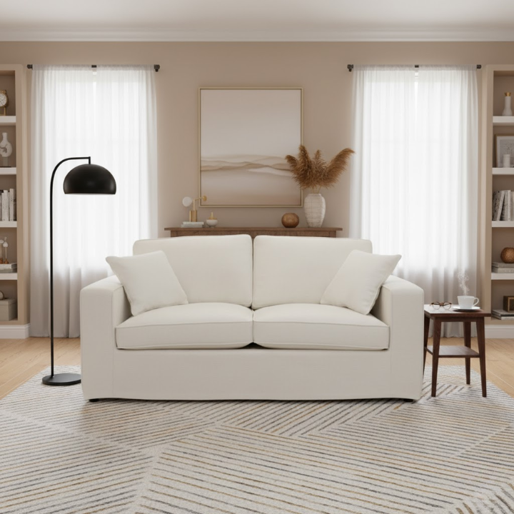 Valensole Cream Fabric Sofa