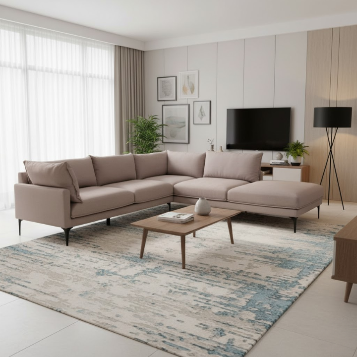 Troyes Grey Three Seat