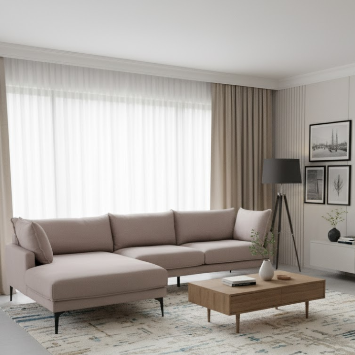 Troyes Grey Three Seat