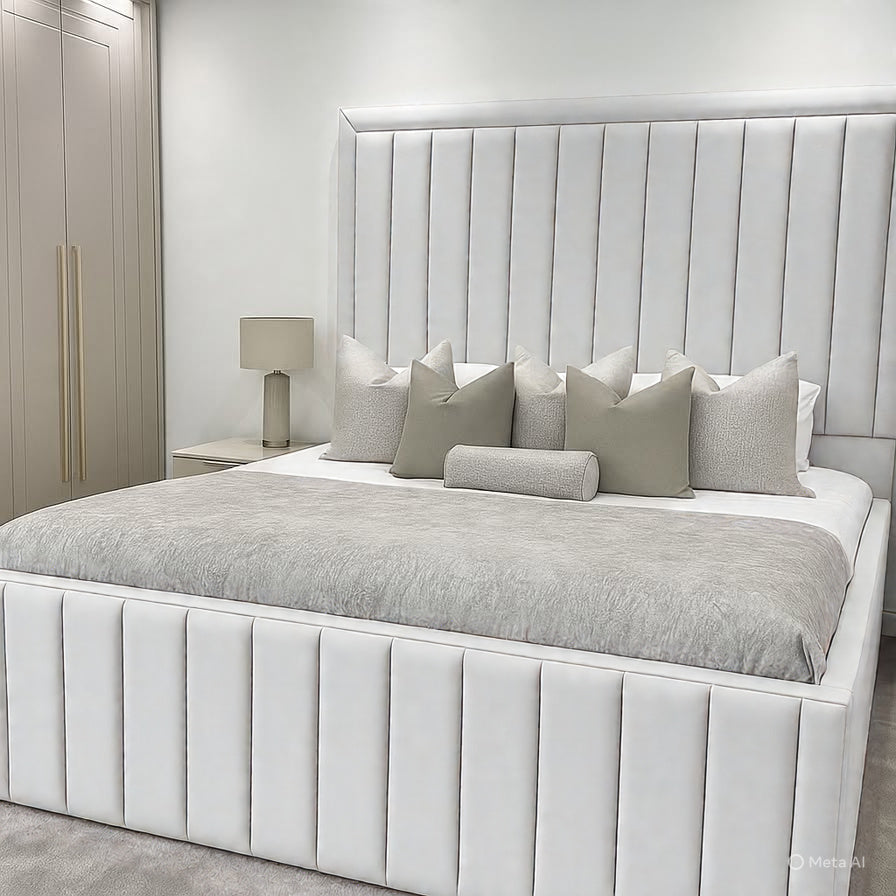 HAMPTON PANEL UPHOLSTERED BED