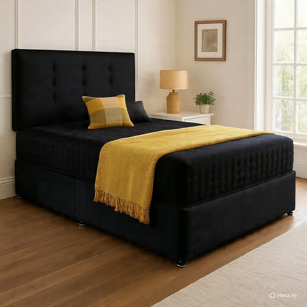 Chelsea Headboard Divan Set - Choice of Mattress & Optional Storage