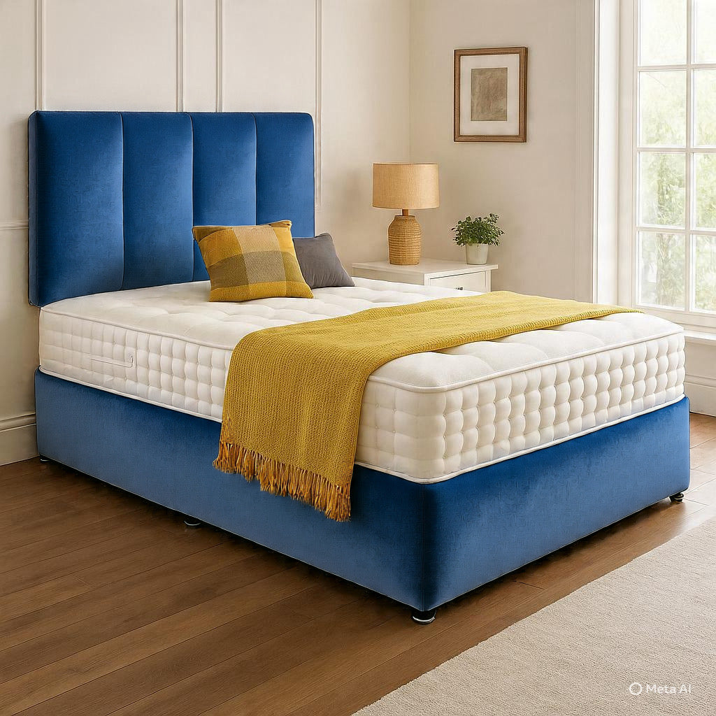 Chelsea Headboard Divan Set - Choice of Mattress & Optional Storage