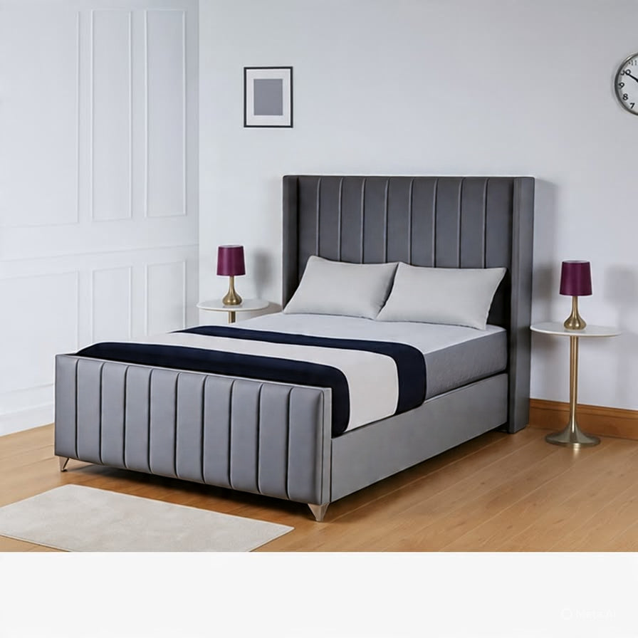 EMPIRE WING UPHOLSTERED BED