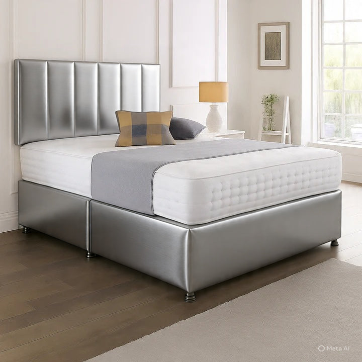 Oslo Headboard Divan Set - Choice of Mattress & Optional Storage