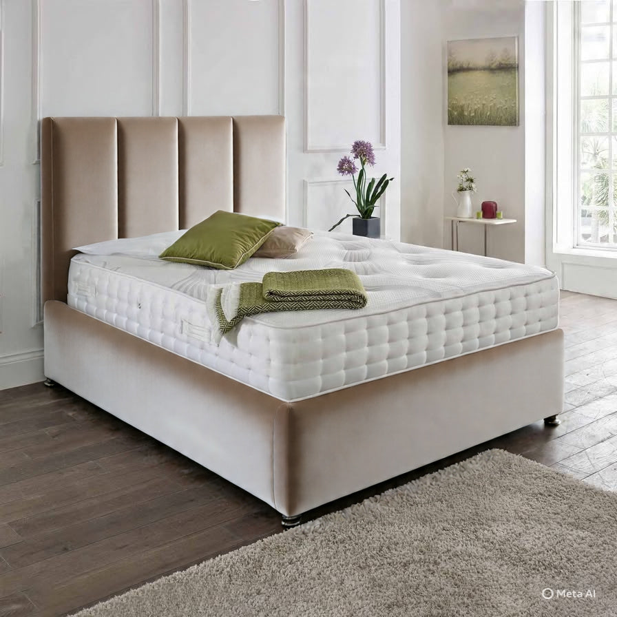 Zanzibar headboard Divan Set - Choice of Mattress & Optional Storage