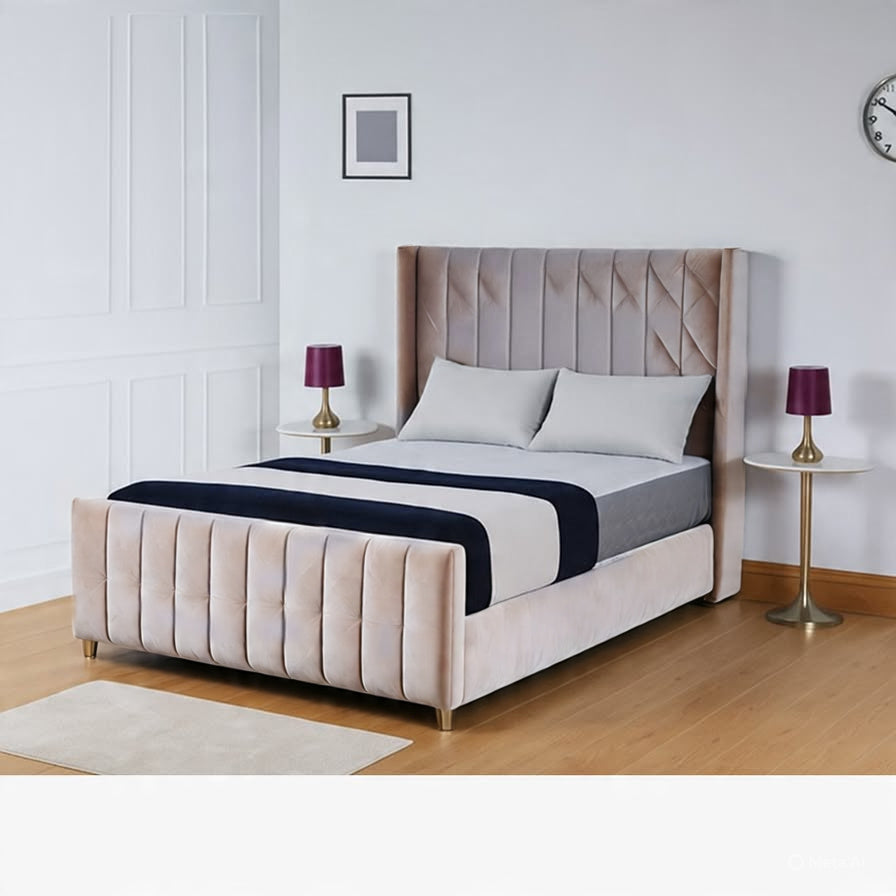 EMPIRE WING UPHOLSTERED BED