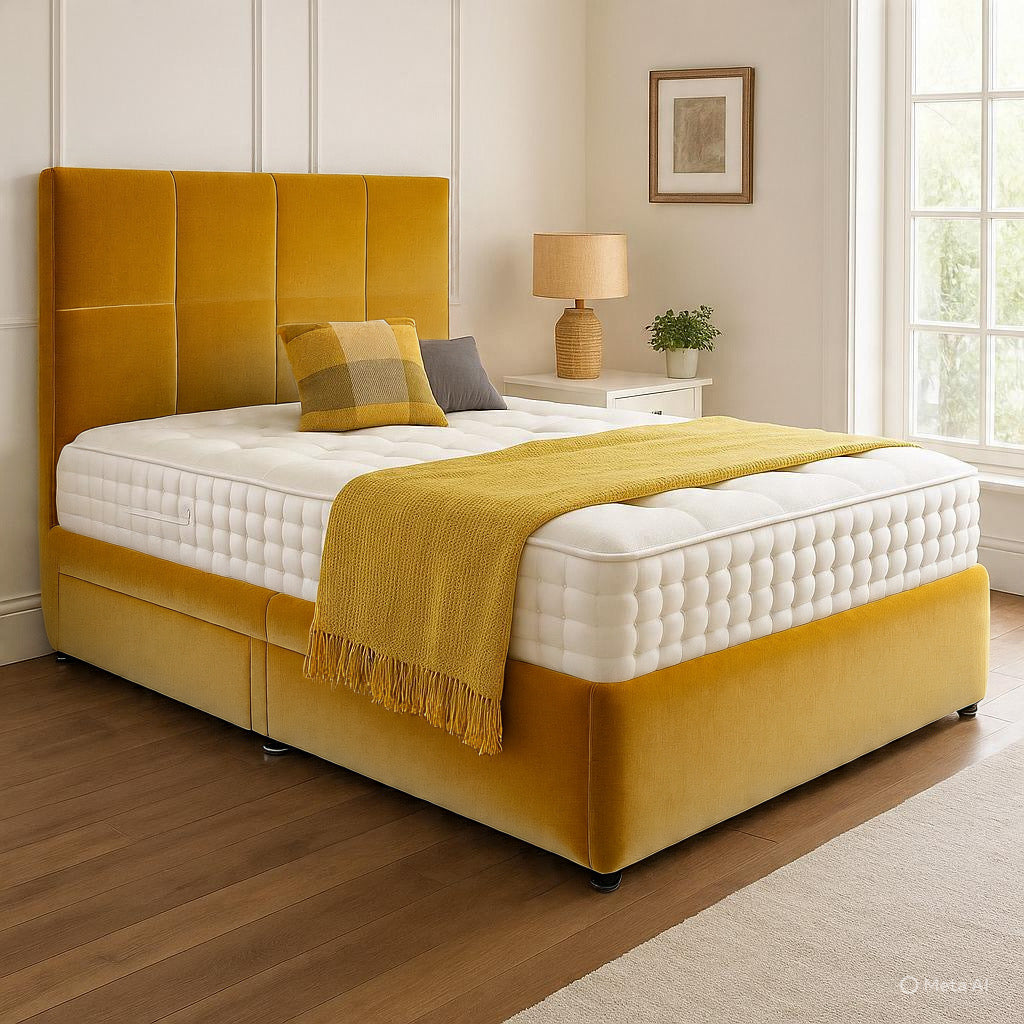 Chelsea Headboard Divan Set - Choice of Mattress & Optional Storage