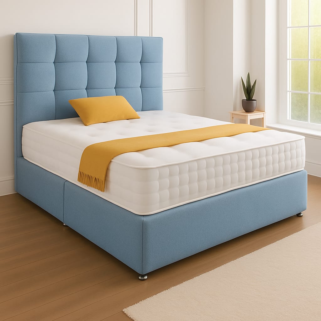 Rio Headboard Divan Set - Choice of Mattress & Optional Storage