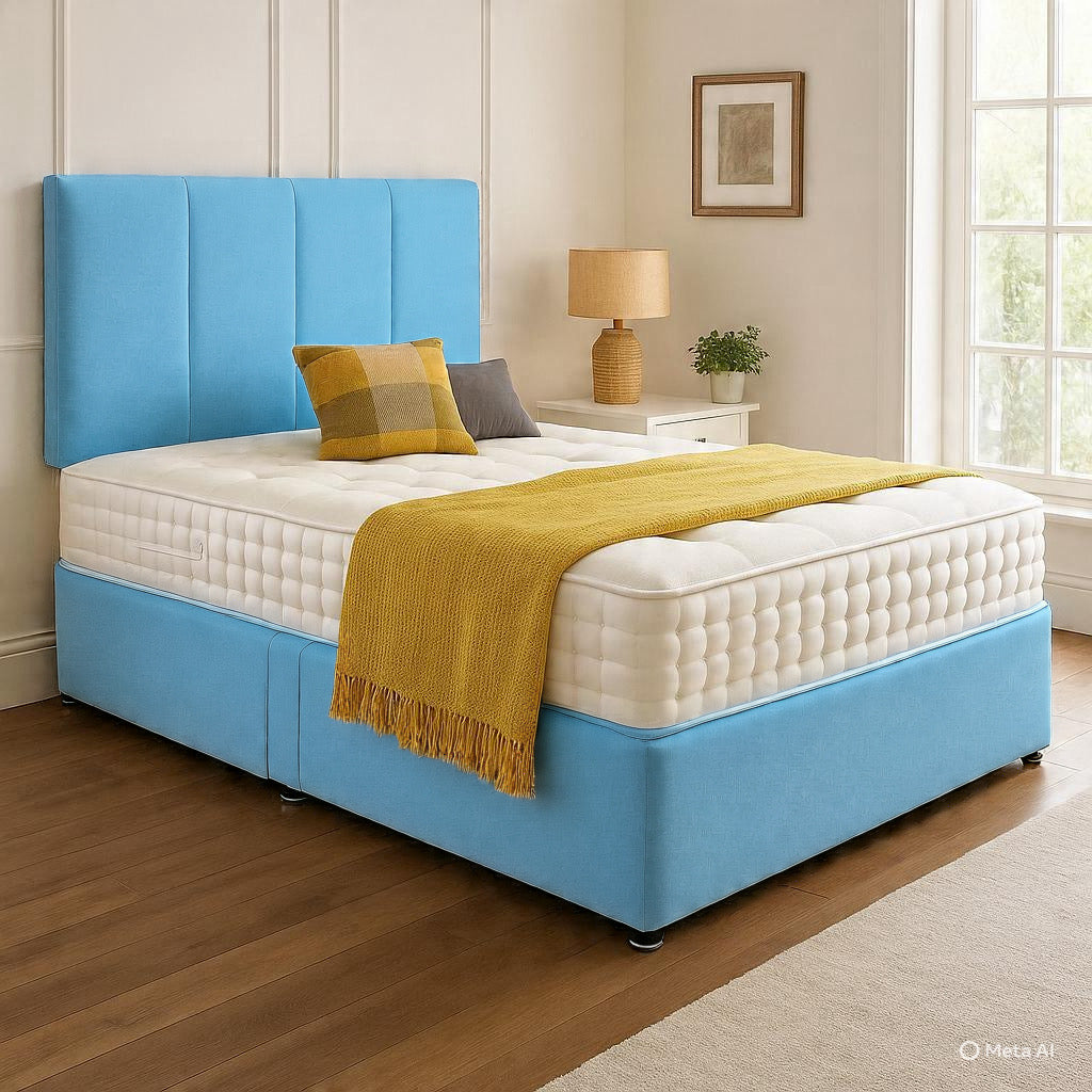 Chelsea Headboard Divan Set - Choice of Mattress & Optional Storage