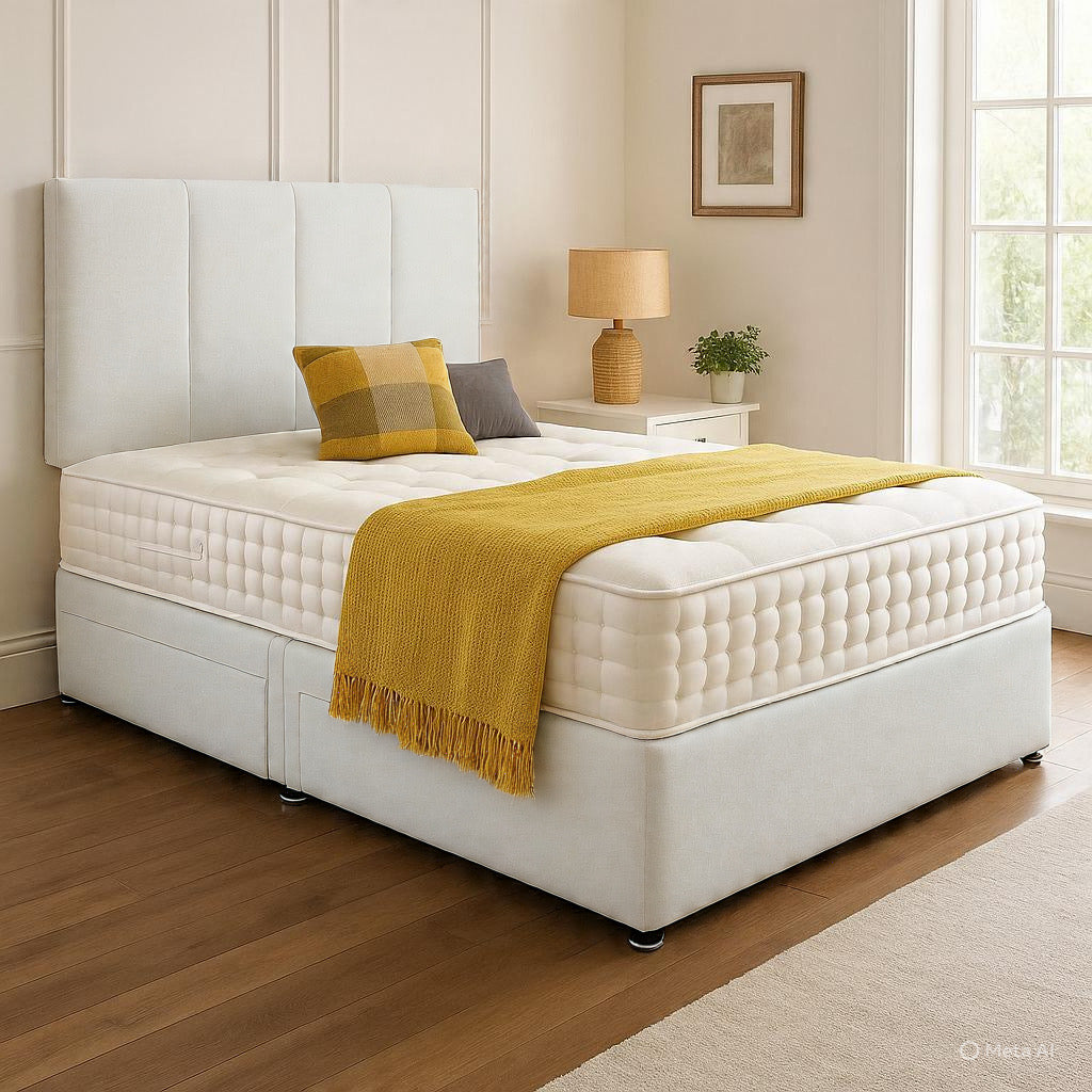 Chelsea Headboard Divan Set - Choice of Mattress & Optional Storage