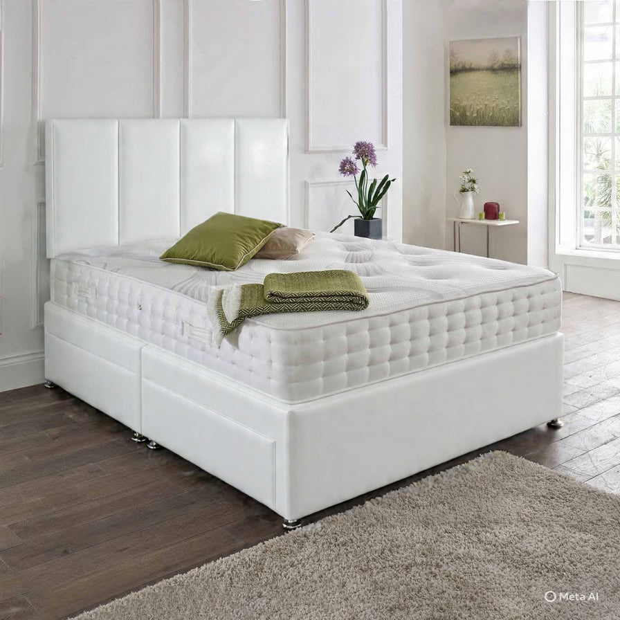Zanzibar headboard Divan Set - Choice of Mattress & Optional Storage